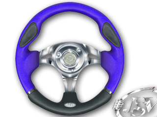 JSV STEERING WHELL DEVIL BLUE 2943