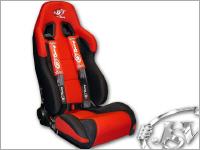 JSV Racing Seat Tornado Red/Black 