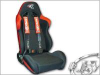 JSV Racing Seat Inter Red/Black 