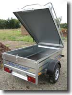 Robust Aluminium Sides / 2 Year Warranty / Galvanised Steel Chassis / Lights / Hinged Tail Gate with Safety Locks / Lockable Hinged Lid 