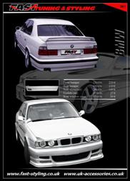 BMW E34 White Body Kit