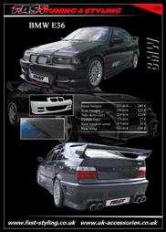 BMW E36 Black I Body Kit