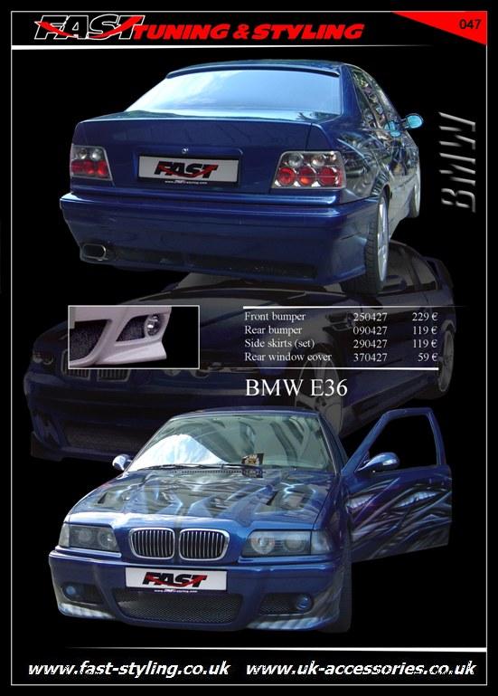 BMW E36 Blue II Body Kit