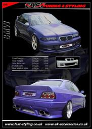 BMW E36 Blue I Body Kit
