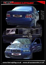 BMW E36 Blue II Body Kit