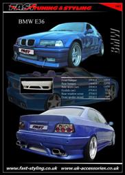BMW E36 Blue III Body Kit