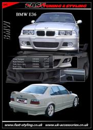 BMW E36 White Body Kit