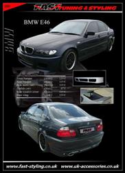 BMW E46 Black Body Kit
