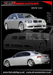 BMW E65 Silver Body Kit