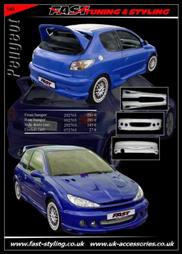 Peugeot 206 Body Kit Blue