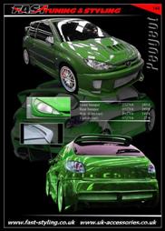 Peugeot 206 Body Kit Green