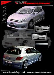 Peugeot 307 Body Kit Silver