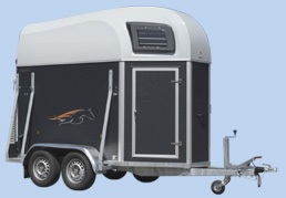 1600 kg I Singapure Horse Trailer Standart Version, Colour: Gray/Black elegance 