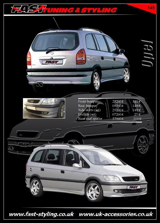 Vauxhall Zafira Body Kit