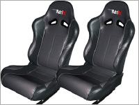 JSV Racing Seat Matrix Black-Blue Sewing 