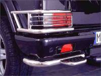 Rear light protection/Alu + Rear bumper  