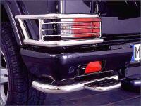   Rear light protection + Rear bumper edge with step   