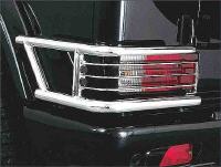 Rear light protection with grille inserts  