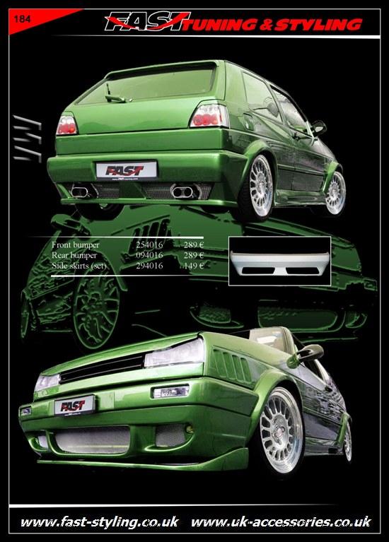 VW GOLF II green met.